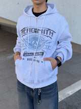 Light Waffle Hood Zip-Up (No.852)