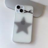 Gray - Slow Star Ribbon Phone Case_matt