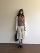 Bone Silk V Cardigan (2color)