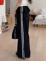 #ST Frill Layered Banding Track Pants (2color)