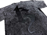 BETREZ オーバーサイズアシッドウォッシュTシャツ - BLACK LOGO