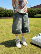 Toony denim Bermuda pants