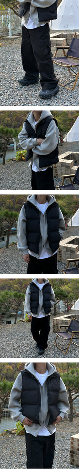 [F/W] ベーシックパディングベスト(3color)-ダウンジャケット