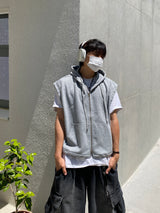 Hade Two Way Hooded Vest 2C