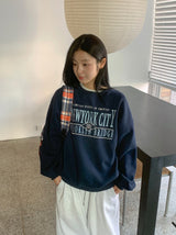 Giddels Brushed Embroidered Over Sweatshirt