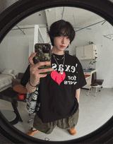 ラバープリントショートスリーブTシャツ