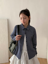 Rammi Check Crop Shirt