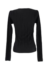minimal pleated long sleeve T (3color)