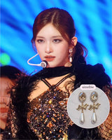 [IVE Leeseo Piercing] Golden Shadow and Ribbon Piercing
