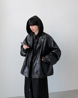 Pheno Washed Leather Parka