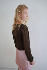  Airy summer cardigan_brown