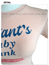 Baby Lotion Pink Short Sleeve Round Tee