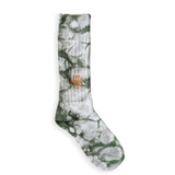 Dyed Flow Crew Socks Khaki