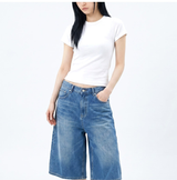 ストレッチコットンスリムショートスリーブTシャツ ホワイト