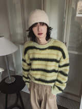 Leni Stripe Angora Knit