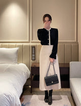 Shui Cut Brushed H-line Long Skirt