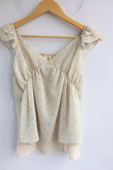 Flower chiffon blouse