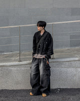 Flip Wide Denim Cargo Pants
