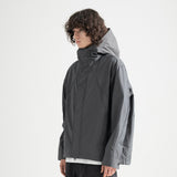 Nylon RIB Flash Line Jacket - GREY