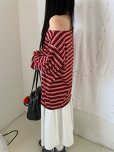 Sweet Stripe Off-Shoulder