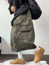 DAMAGE VINTAGE MILITARY BERMUDA PANTS 🖤🩶💚🤎20L0R