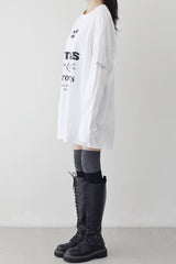(Unisex) センレタリングオーバーフィットTシャツ