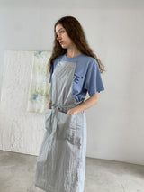 PINAFORE DRESS SKY BLUE