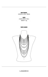 [1174] Punk Logo Pendant Necklace