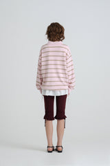 Cozit stripe knit_pink