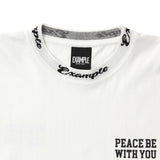 EXAMPLE カーシブサークルロゴビッグカーラー L/S TEE