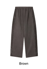 Raven Velvet Track Pigment Brushed Pants