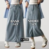  Sundy Charlang Cool Denim Long Skirt [Short & Basic Selection] Lyocell Fabric