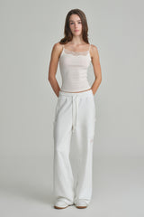 NYC sweatpants, Ivory