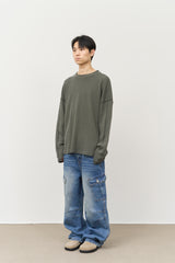 セプピグメントワッフレッドロングスリーブ (4color)