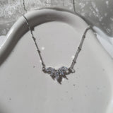 [VIVIZ Eunha Necklace] Heavenly Crystal Necklace - Silver (Regular Length Version)