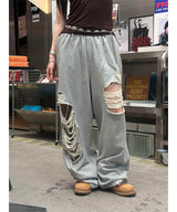 [Unisex] Destroyed banding sweat pants(2color)