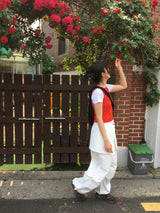 Nylon wrap skirt pants (2color)