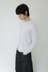 diagonal long sleeve