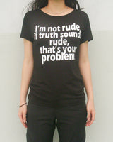 RUDE ハーフスリーブTシャツ(BLACK)