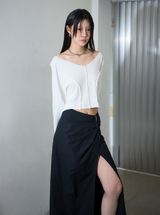 Dolman Sleeve Top White