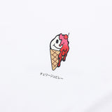 アイスクリームプリントショートスリーブTシャツ / ICE CREAM PRINTING SHORT-SLEEVED T-WHITE