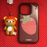 [MADE] Sweet strawberries silver epoxy case🍓