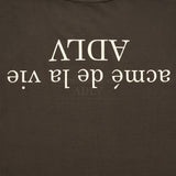 24FW UPSIDE DOWN BASIC LOGO SHORT SLEEVE T-SHIRT BROWN