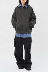 Det Washed Cropped Hoodie (4color)