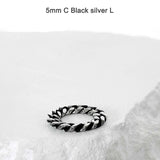 SS-blackline curve chain ring_5/6/7/8mm_BLACK SILVER