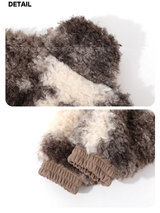 Urban Safari Quilting Wool High Neck Zip-Up