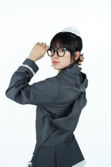 bigribbon jacket(gray)