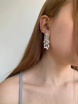 Pearl tassel earrings