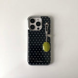 dot silver bumper case [black]