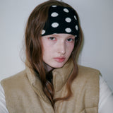 Dot Pattern Hairband (Black)